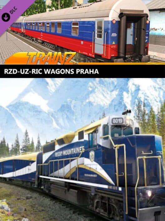 Обложка Trainz Railroad Simulator 2019: RZD-UZ-RIC Wagons Praha