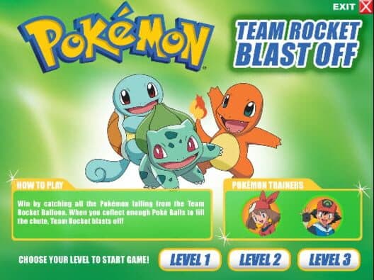 Обложка Pokémon Team Rocket Blast Off