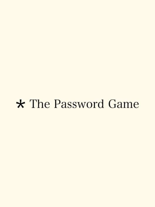 Обложка The Password Game