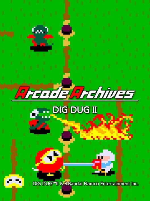 Обложка Arcade Archives: Dig Dug II