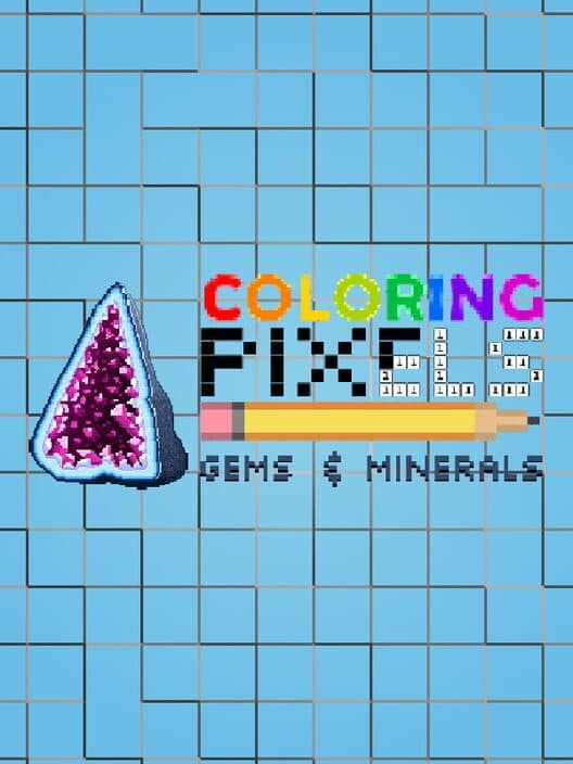 Обложка Coloring Pixels: Gems and Minerals Pack