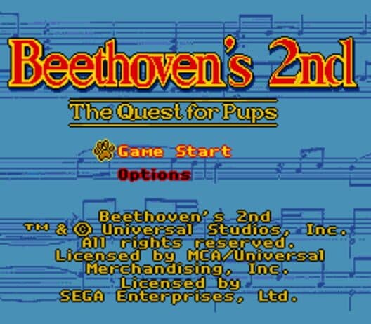 Обложка Beethoven's 2nd: The Quest for Pups