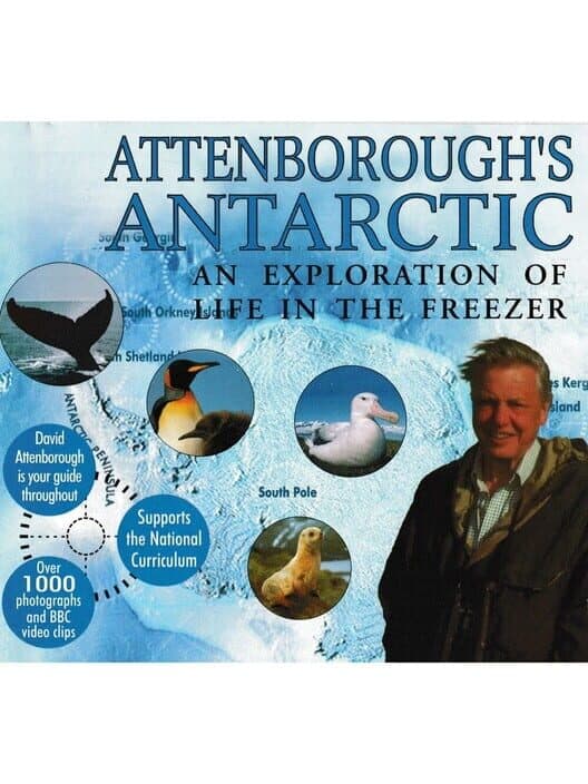 Обложка Attenborough's Antarctic: An Exploration of Life in the Freezer