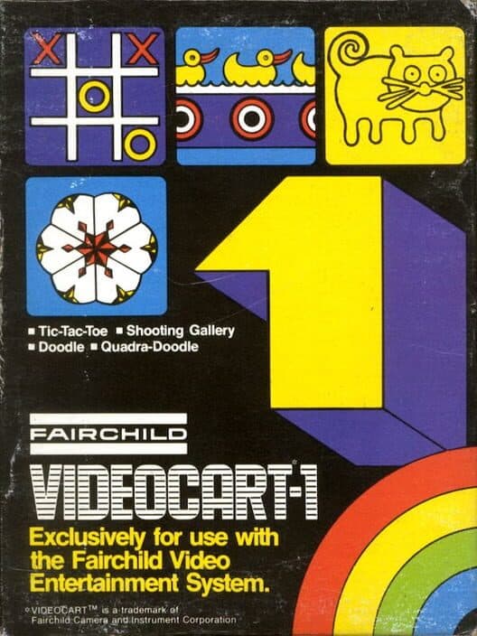 Обложка Videocart-1: Tic-Tac-Toe & Shooting Gallery & Doodle & Quadra-Doodle