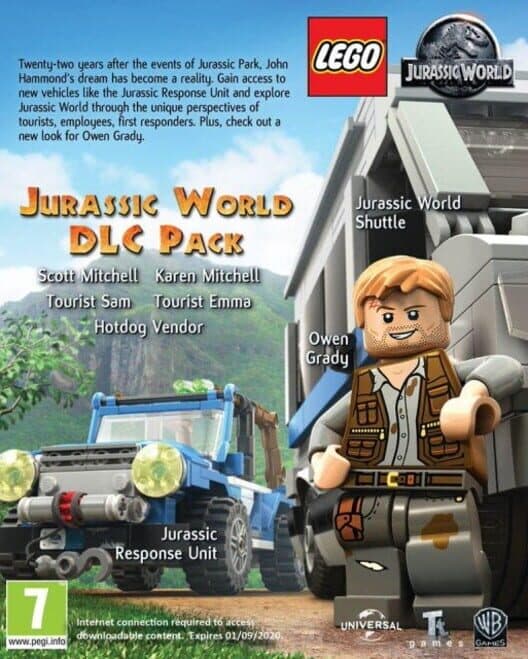Обложка Lego Jurassic World DLC Pack