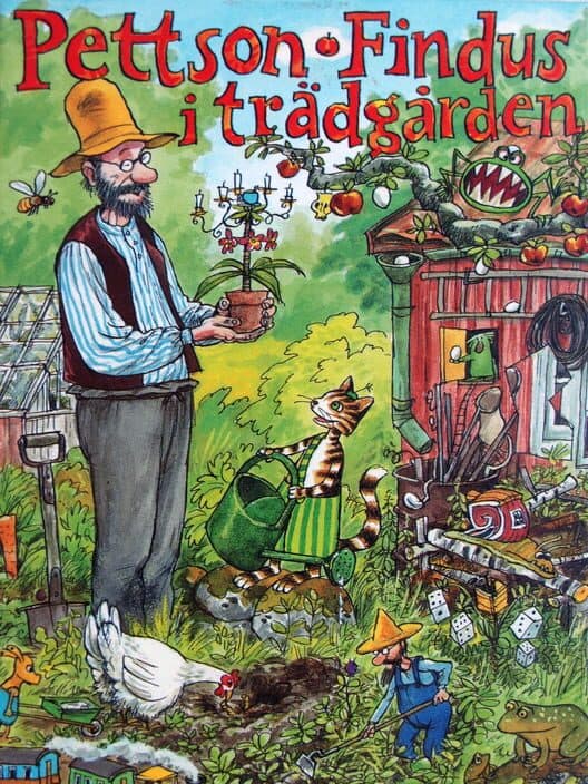 Обложка Pettson o Findus i Trädgården