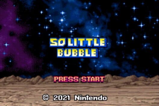 Обложка So Little Bubble