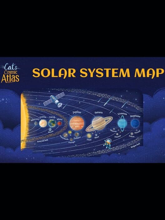 Обложка Cat's Cosmic Atlas: Solar System Map