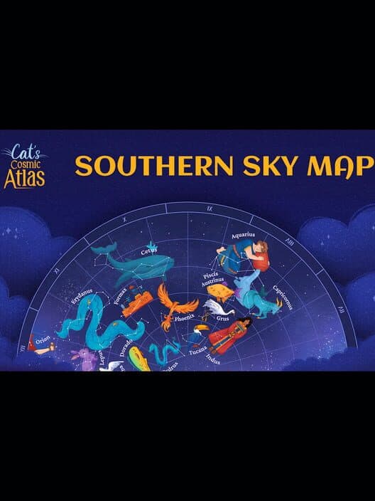 Обложка Cat's Cosmic Atlas: Southern Sky Map