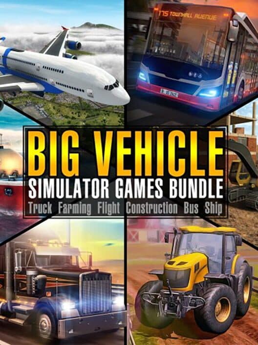 Обложка Big Vehicle Simulator Games Bundle: Truck Farming Flight Construction Bus Ship