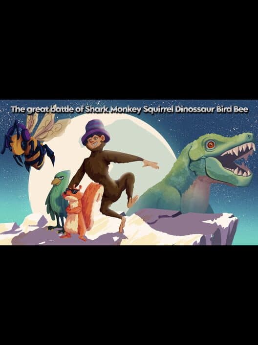 Обложка The Great Battle of Shark Monkey Squirrel Dinossaur Bird Bee