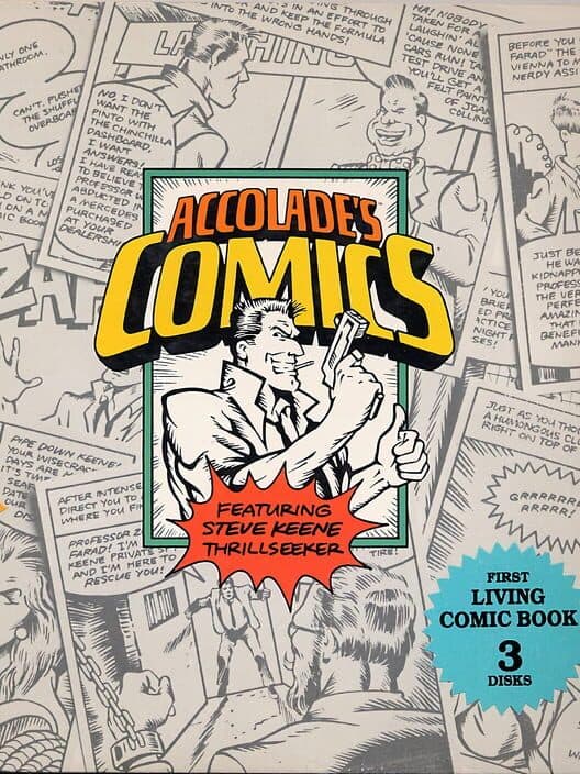 Обложка Accolade's Comics featuring Steve Keene Thrillseeker