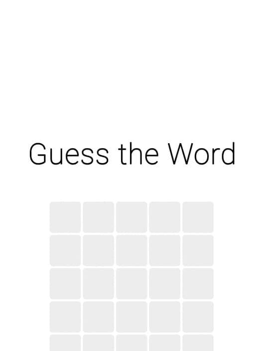 Обложка Guess the Word