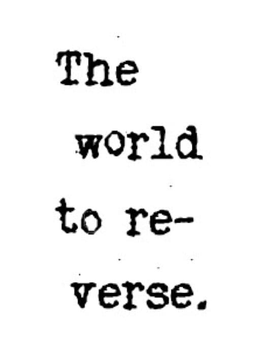 Обложка The World to Reverse.