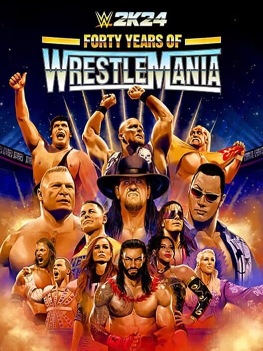 Обложка WWE 2K24 Forty Years of WrestleMania