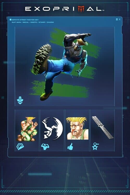Обложка Exoprimal: Zephyr Street Fighter Set