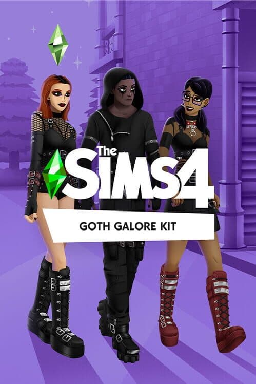Обложка The Sims 4: Goth Galore Kit