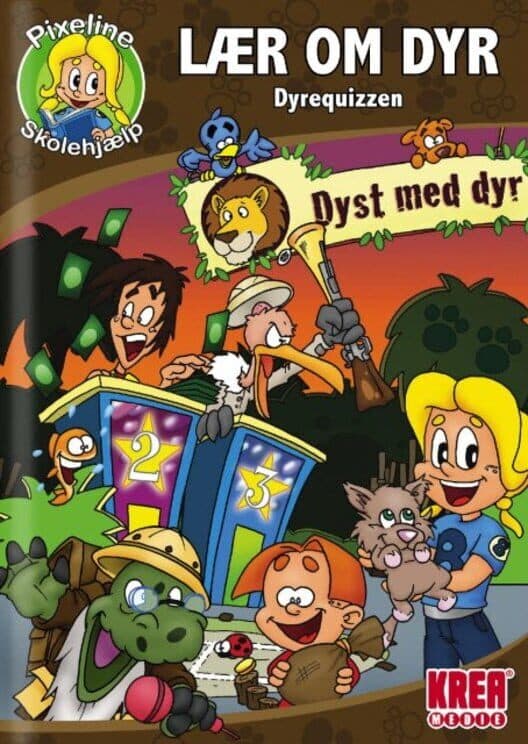 Обложка Pixeline Skolehjælp: Lær om Dyr – Dyrequizzen