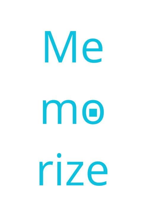Обложка Memorize