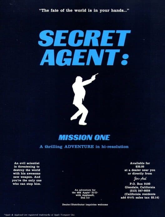 Обложка Secret Agent: Mission One