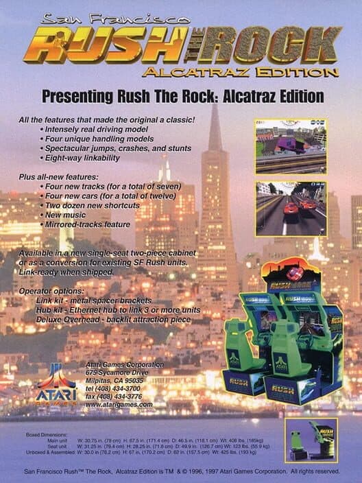 Обложка San Francisco Rush: The Rock Alcatraz Edition