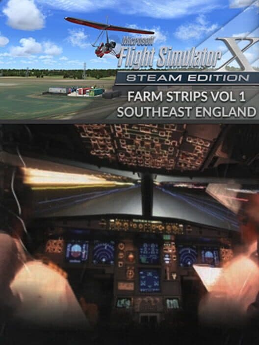 Обложка Microsoft Flight Simulator X: Steam Edition - Farm Strips Volume 1: South East England