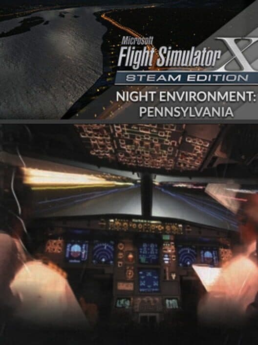 Обложка Microsoft Flight Simulator X: Steam Edition - Night Environment: Pennsylvania
