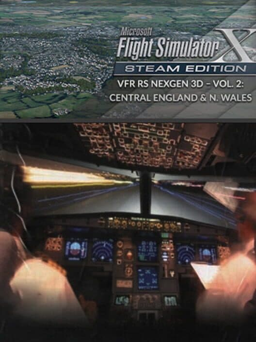 Обложка Microsoft Flight Simulator X: Steam Edition - VFR Real Scenery NexGen 3D: Vol. 2 - Central England and North Wales