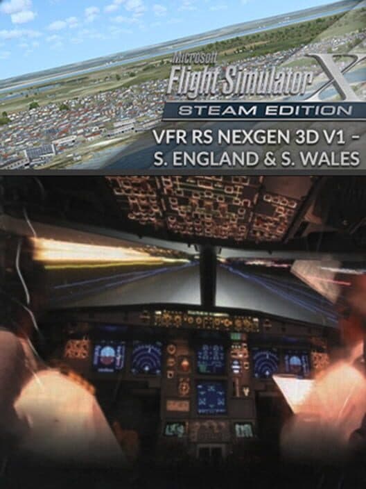 Обложка Microsoft Flight Simulator X: Steam Edition - VFR Real Scenery NexGen 3D: Vol.1 - Southern England and South Wales