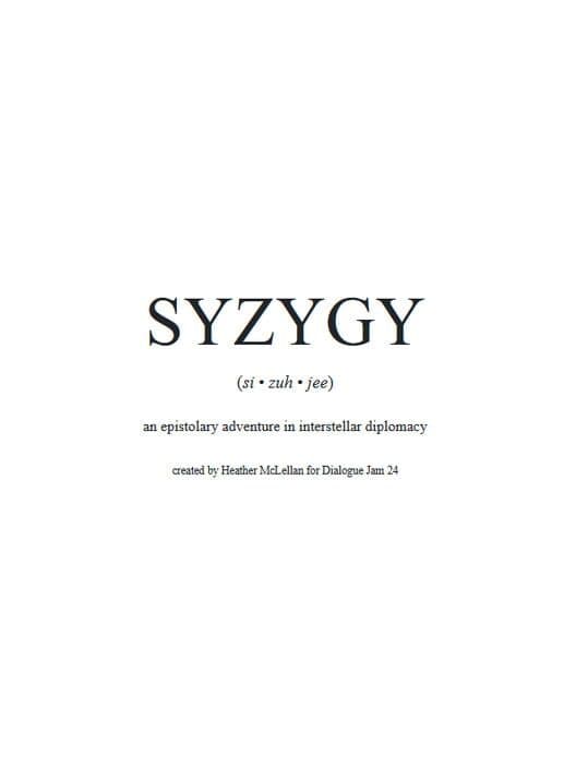 Обложка Syzygy