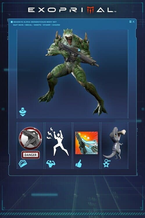 Обложка Exoprimal: Deadeye Alpha Deinonychus Body Set