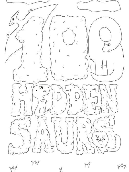 Обложка 100 Hiddensaurs