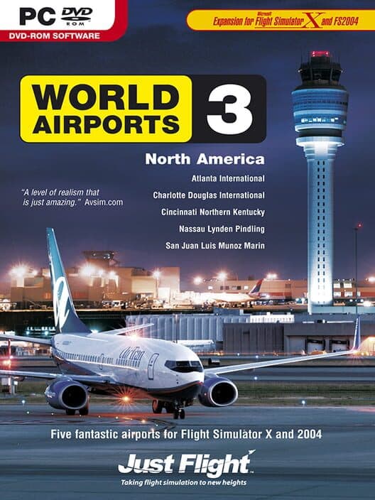 Обложка Microsoft Flight Simulator X: World Airports 3 - North America