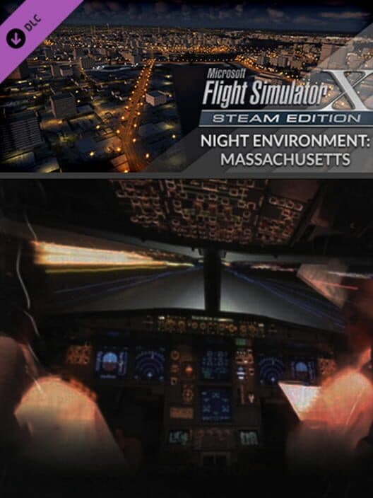 Обложка Microsoft Flight Simulator X: Steam Edition - Night Environment: Massachusetts