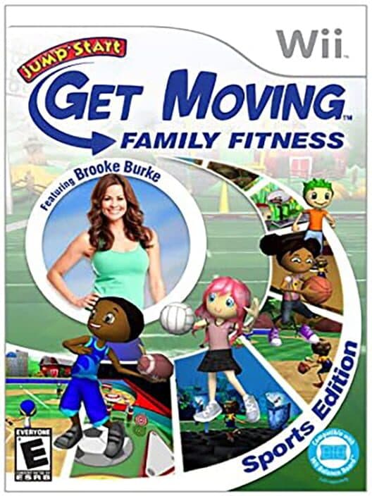 Обложка JumpStart: Get Moving Family Fitness Sports Edition featuring Brooke Burke