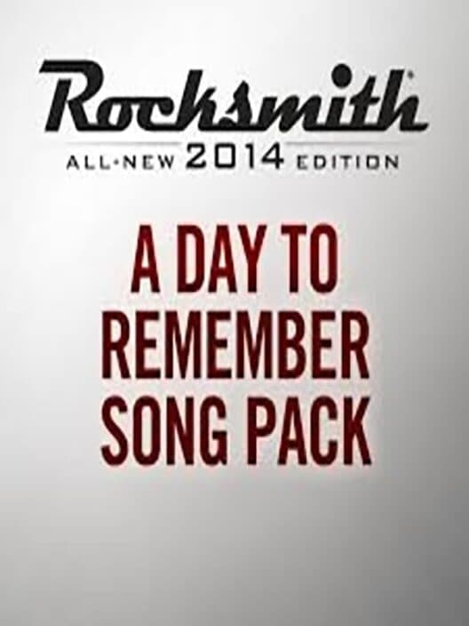 Обложка Rocksmith 2014: A Day to Remember Song Pack