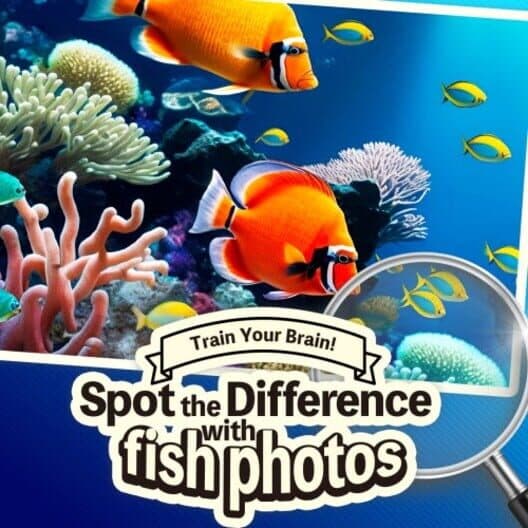Обложка Train Your Brain! Spot the Difference With Fish Photos