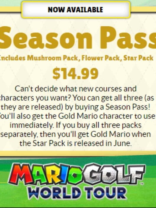 Обложка Mario Golf: World Tour - Season Pass