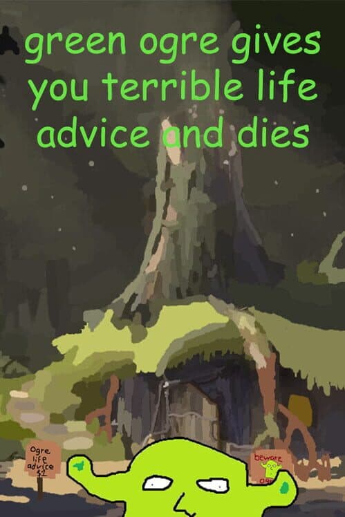 Обложка Green Ogre Gives You Terrible Life Advice and Dies