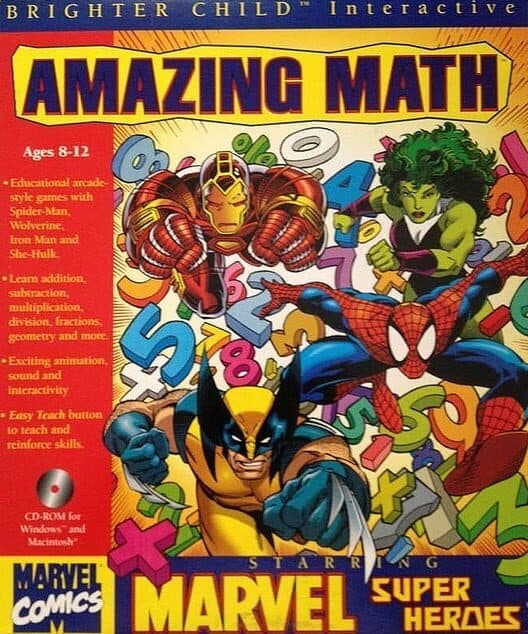 Обложка Amazing Math Starring Marvel Super Heroes