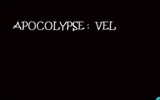 Обложка Apocolypse: Vel