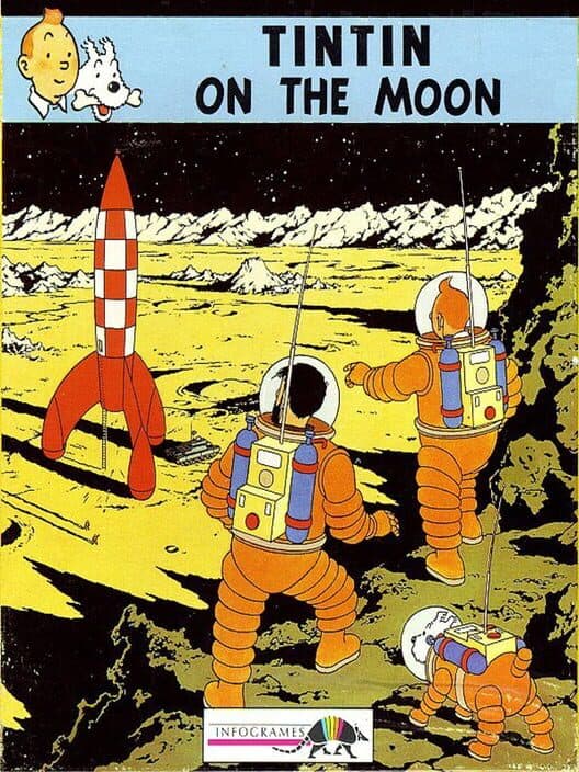 Обложка Tintin on the Moon