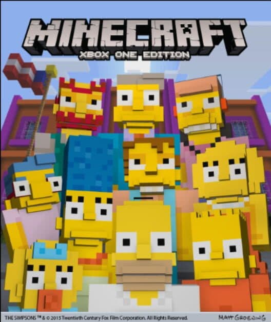 Обложка Minecraft: The Simpsons Skin Pack