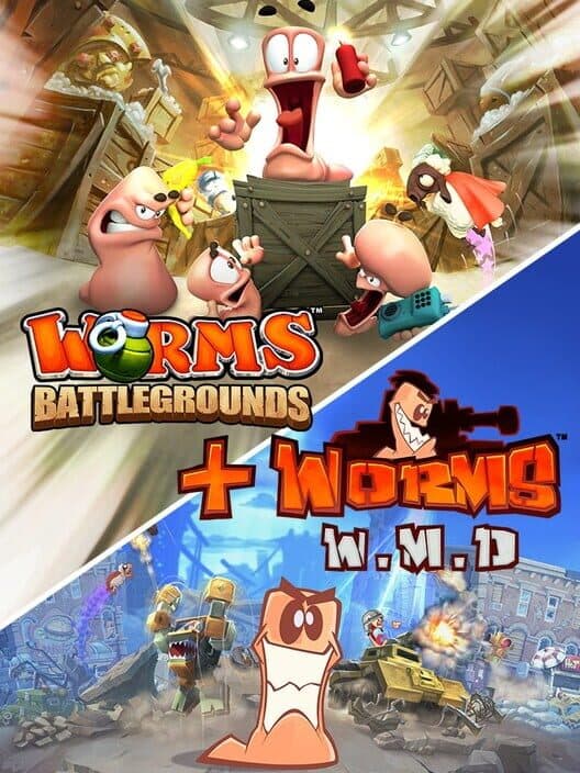 Обложка Worms Battlegrounds + Worms W.M.D