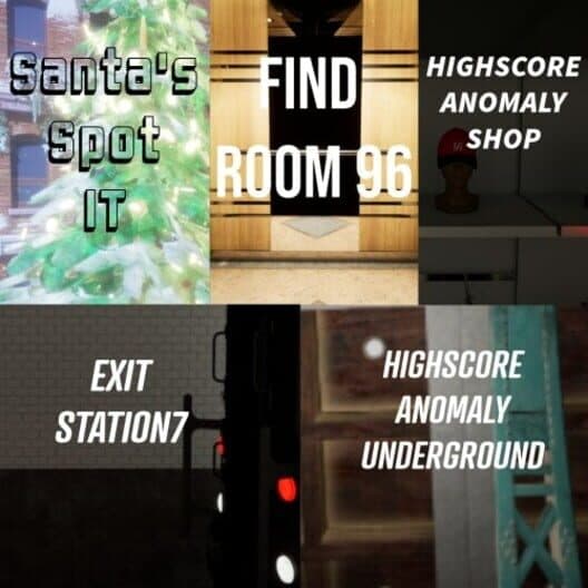 Обложка Santa's Spot It + Exit Station 7 + Find Room 96 + HighScore Anomaly Shop +HighScore Anomaly Underground