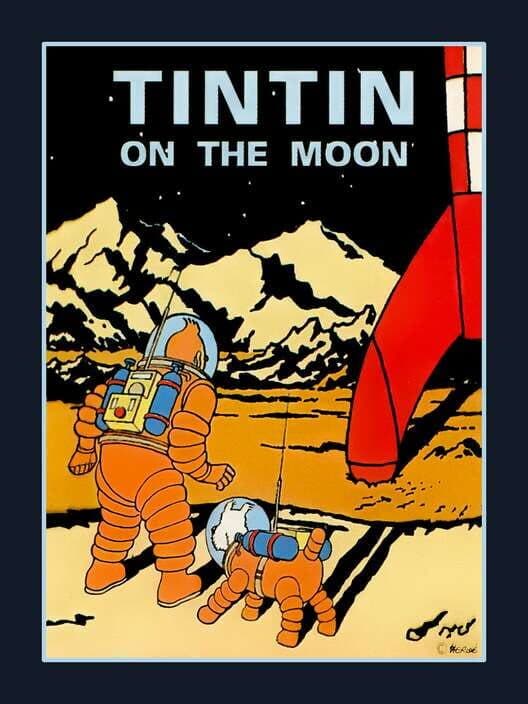 Обложка Tintin on the Moon