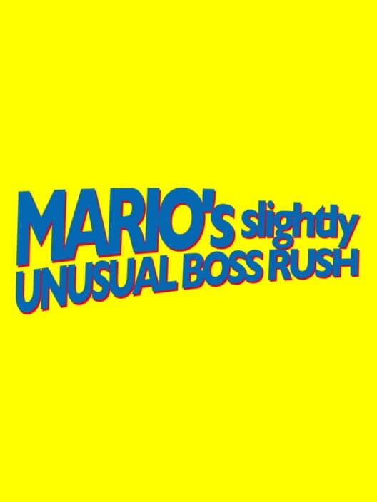 Обложка Mario's Slightly Unusual Boss Rush