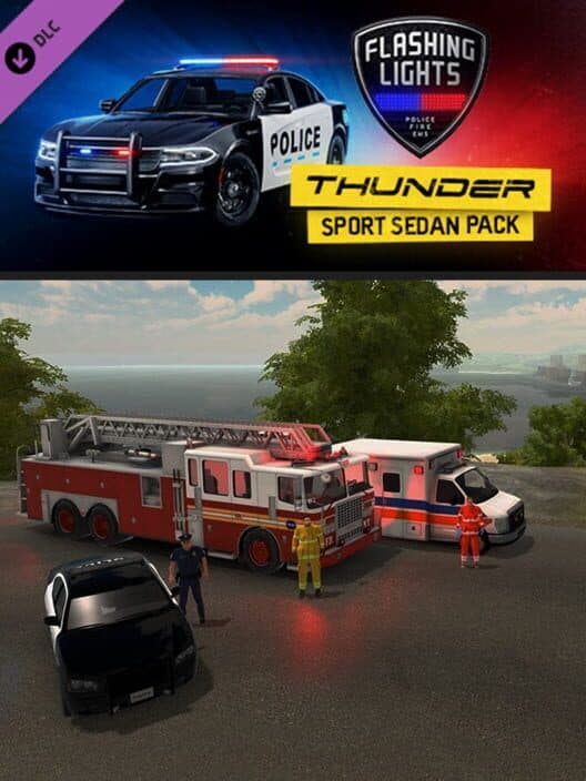 Обложка Flashing Lights: Thunder Sport Sedan Pack (Police, Fire, EMS)