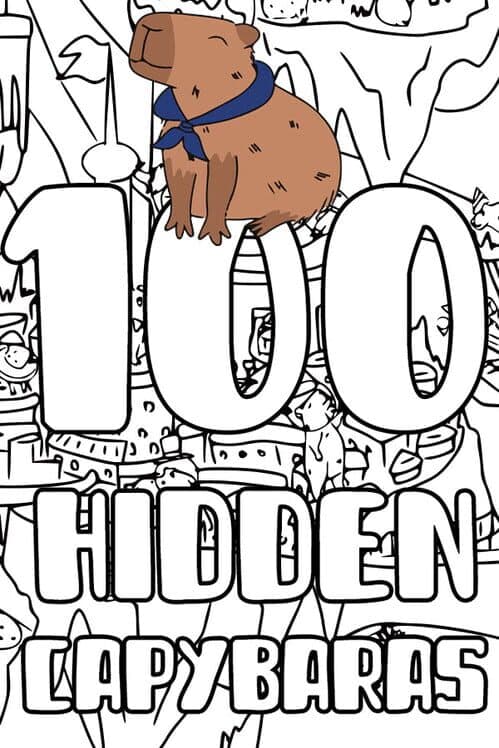 Обложка 100 Hidden Capybaras