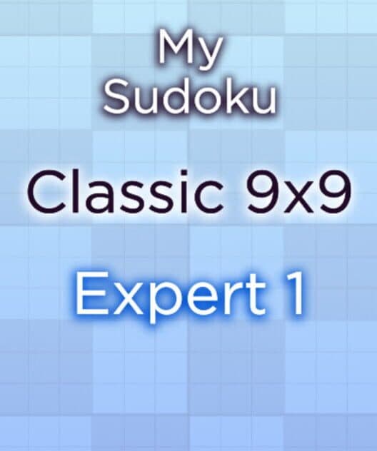 Обложка My Sudoku: Classic 9x9 Expert 1